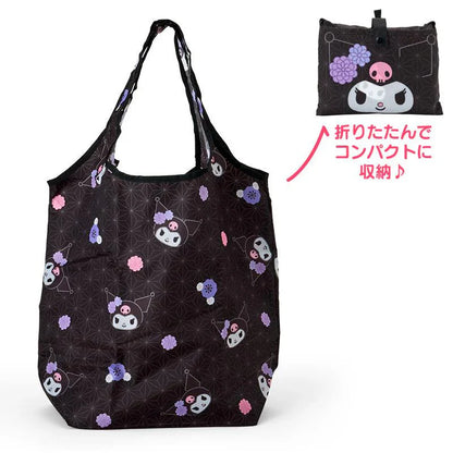 SANRIO | Kuromi Eco Shopping Tote Bag W49×D18×H69cm (Japanese Pattern Pink)