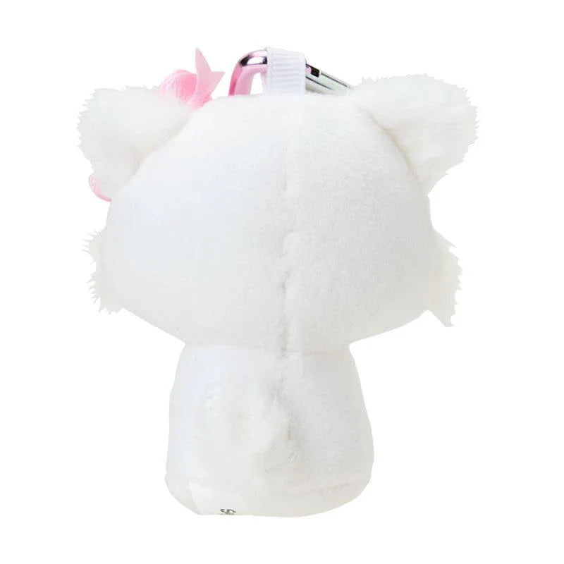 SANRIO | Charmmy Kitty Plush Mini Mascot Holder with Heart Carabiner Bag Charm 6×4×10cm