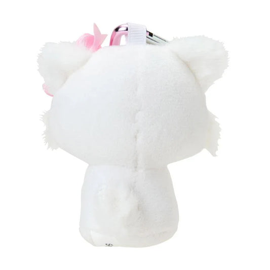 SANRIO | Charmmy Kitty Plush Mini Mascot Holder with Heart Carabiner Bag Charm 6×4×10cm
