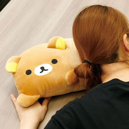 San-X | Rilakkuma Plush Doll Relax Cushion 220×380×100Mm (Daradara Lazy Peaceful Good Night Bedside)