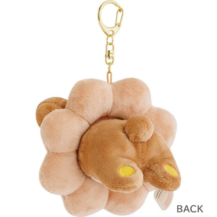 SAN-X | Rilakkuma Plush Keychain Bag Charm Hanging Plush 110×100×90mm (Mister Donut)