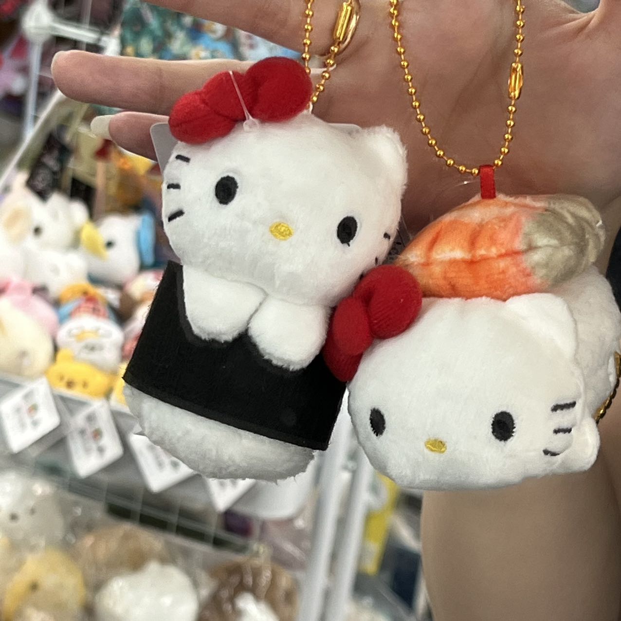 Sanrio | Hello Kitty Mascot Holder Keychain (Sushi) Approx.10Cm 日本三丽鸥 凯蒂猫挂件/包挂/钥匙链（寿司系列）