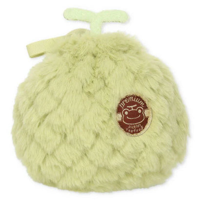 Pickles the Frog | Drawstring Pouch Always Fruits H17.5×W13×D8.5cm (Melon)
