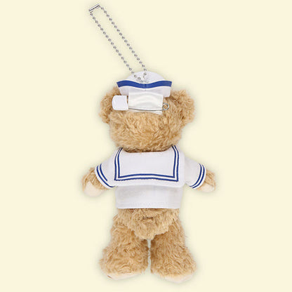 Disney | Duffy Mascot Plush Keychain Badge Approx.15Cm 东京迪士尼 达菲 海军服基础款玩偶挂件/包挂/背后有别针