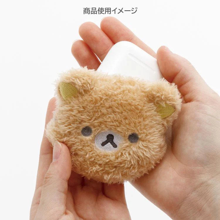 SAN-X | Rilakkuma Fluffy Face Mascot Mini Pouch with Carabiner 60×75×30mm