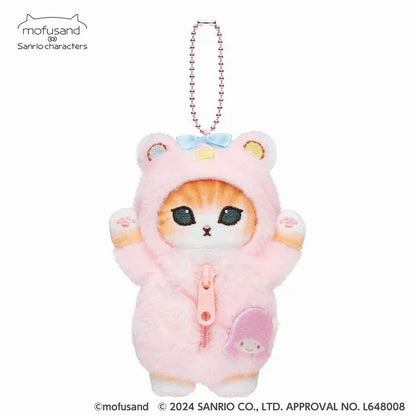 Mofusand X Sanrio | Mascot Holder Keychain Part1 Approx.13Cm 猫福 三丽鸥合作联名款