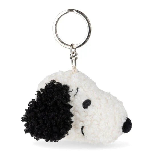 PEANUTS x Bon Ton Toys | Snoopy ECO Tiny Teddy Cream keychain 4.5 cm (Handmade with Love)