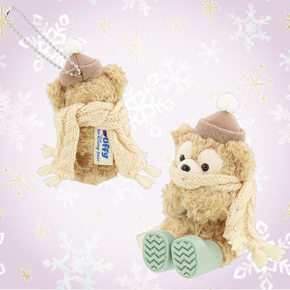 Disney | Tokyodisneysea Duffy And Friends Sitting Scarf Mascot Holder Plush Keychain (Dancing Snow