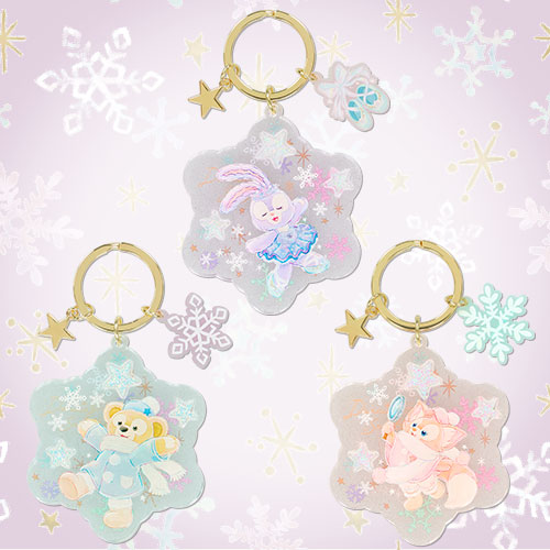 Disney | Tokyodisneysea Duffy And Friends Keychain Set (Dancing Snow Flakes)