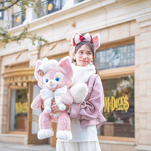 Disney | Tokyodisneysea Duffy And Friends Linabell Christmas Plush Toy M Size (Dancing Snow Flakes)