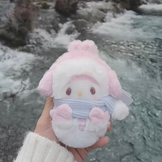 SANRIO | My Melody Mascot Holder Bag Charm Keychain (Snowman)