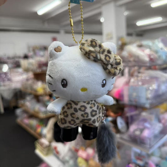 SANRIO | Leopard Hello Kitty Mascot Holder / Plush Keychain / Bag Charm (Pop up Store Limited)