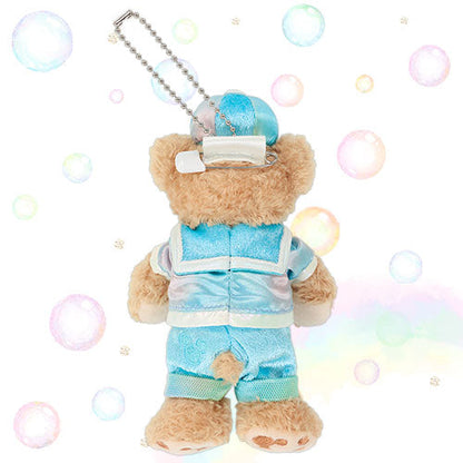 DISNEY | TokyoDisneySea Duffy and Friends Duffy Mascot Holder Plush Keychain with Badge (20th Anniversary - Colorful