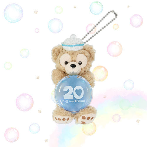 DISNEY | TokyoDisneySea Duffy and Friends Duffy Sitting Badge Holder Mascot Holder Plush Keychain (20th Anniversary)