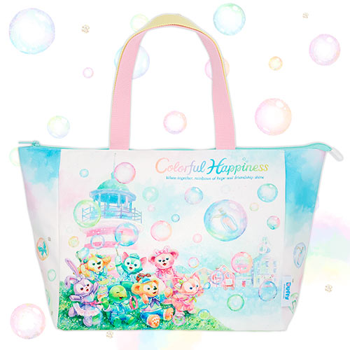 DISNEY | TokyoDisneySea Duffy and Friends Tote Bag with Display (20th Anniversary - Colorful Happiness)