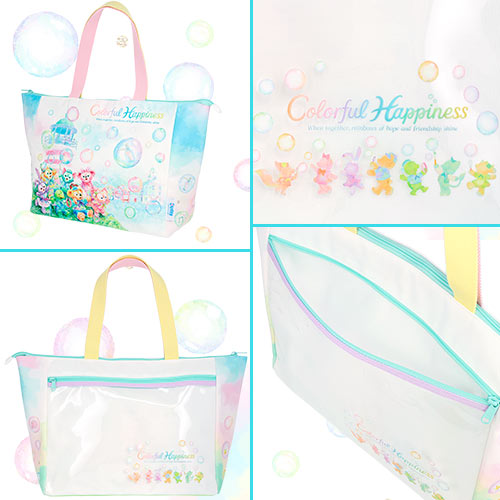 DISNEY | TokyoDisneySea Duffy and Friends Tote Bag with Display (20th Anniversary - Colorful Happiness)
