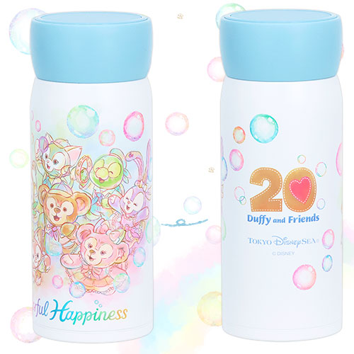 DISNEY | TokyoDisneySea Duffy and Friends Stainless Bottle 340ml (20th Anniversary - Colorful Happiness)