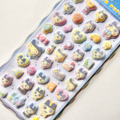 Tamagotchi | Crux Mametchi Cotton Puffy Seal Sticker 200x100x8mm