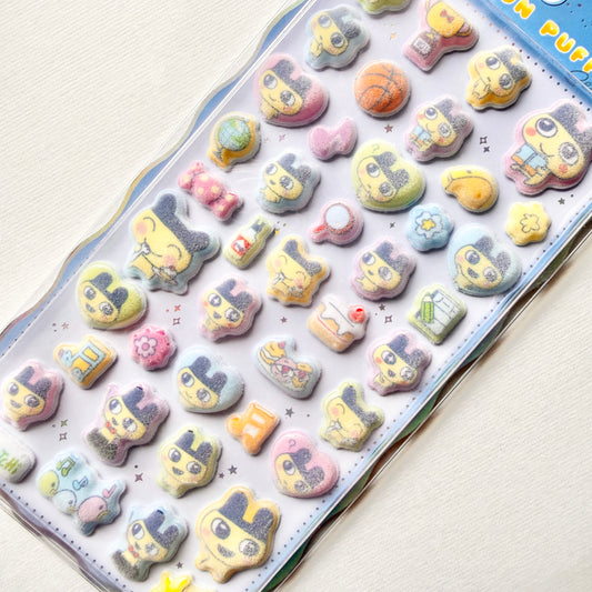 Tamagotchi | Crux Mametchi Cotton Puffy Seal Sticker 200x100x8mm