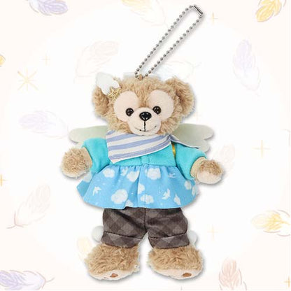 DISNEY | TokyoDisneySea Duffy and Friends Duffy Mascot Holder Plush Keychain with Badge (Wishing Wings)