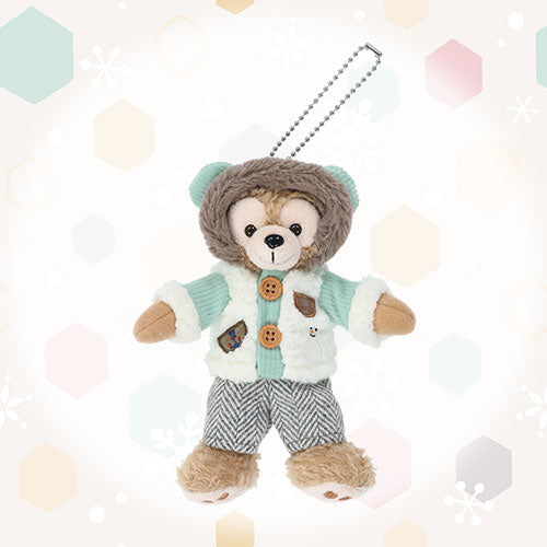 DISNEY | Tokyo Disney Sea Duffy Mascot Holder Plush Keychain with Badge (Duffy and Friends Winter 2025)