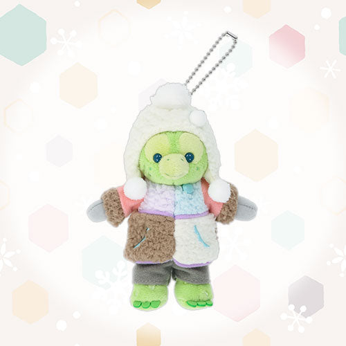 DISNEY | Tokyo Disney Sea OluMel Mascot Holder Plush Keychain with Badge (Duffy and Friends Winter 2025)