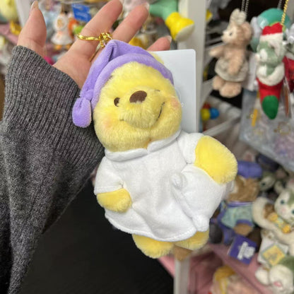 DISNEY | Winnie the Pooh Plush Keychain Mascot Holder Bag Charm H19.5×W12×D6.5cm (PAJAMA STYLE)