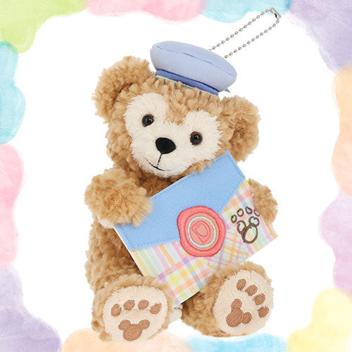 DISENY | TokyoDisneySea Duffy with Letter Shoulder Clip Plush Keychain Bag Charm (Heartfelt Letters of Friendship)