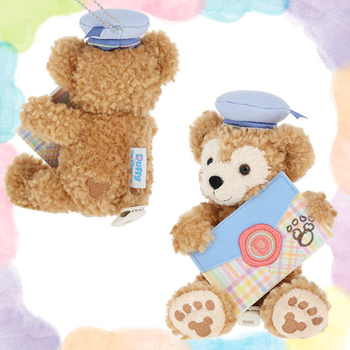 DISENY | TokyoDisneySea Duffy with Letter Shoulder Clip Plush Keychain Bag Charm (Heartfelt Letters of Friendship)