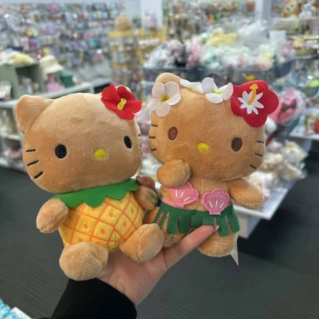 Sanrio | Hawaii Limited Edition Hello Kitty Plush Doll 三丽鸥 黑皮系列 凯蒂猫公仔/玩偶