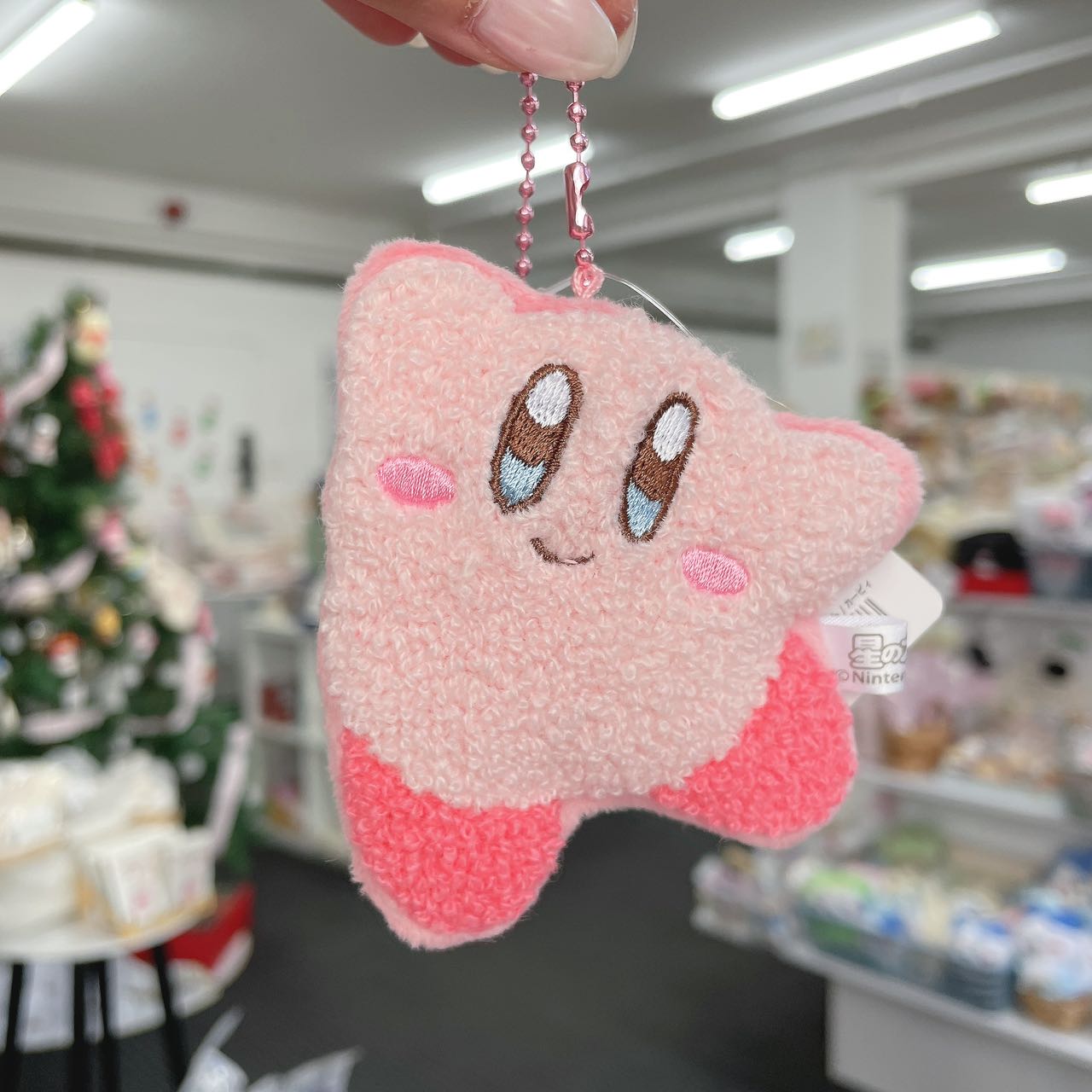 Kirby | Mokomoko Cleaner Plush Mascot Keychain 9 X 8 2 Cm 星之卡比 卷毛迷你挂件/钥匙链/包挂 背面可以擦屏幕