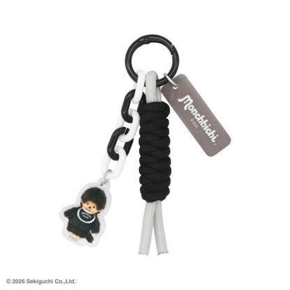 Monchhichi | Paracord Key Ring Keychain 105x27x14mm (black)