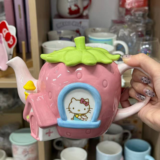 SANRIO | Hello Kitty Strawberry Tea Pot Teapot 203x117x138mm