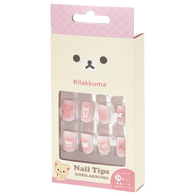 SAN-X | Rilakkuma Makeup Nail Tips 135×65×20mm (24 sheets)