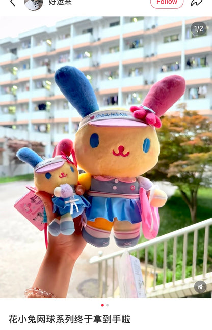 SANRIO CHN | Usahana Mascot Holder Bag Charm Plush Keychain (Tennis)