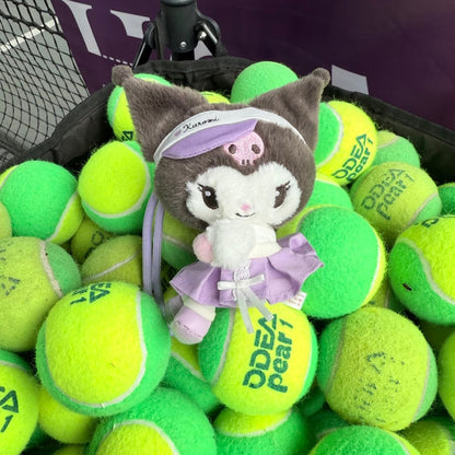 SANRIO CHN | Kuromi Mascot Holder Bag Charm Plush Keychain (Tennis)