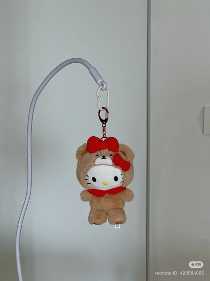 SANRIO | Hello Kitty Mascot Holder Bag Charm Keychain 140x70x155mm (Together With My Favorite Friends)