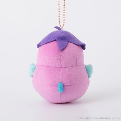SANRIO | Hangyodon Freshly Harvested Farm Squishy Mascot Keychain Bag Charm 120mm Approx. (Eggplant)