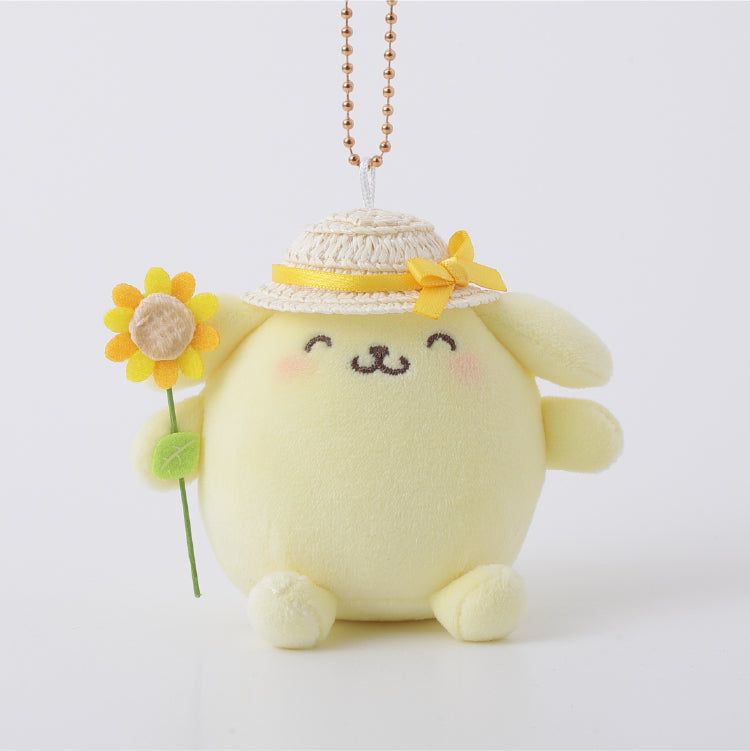 SANRIO | Pompompurin Pom Pom Purin Holder Bag Charm Keychain 10cm Approx. (Sunflower)