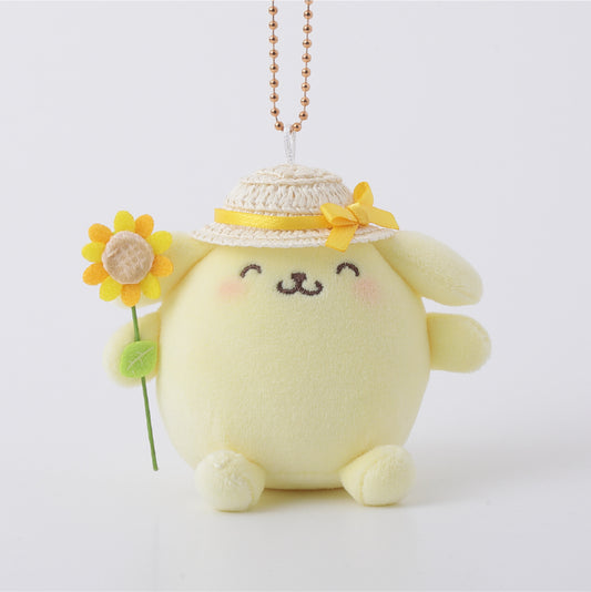 SANRIO | Pompompurin Pom Pom Purin Holder Bag Charm Keychain 10cm Approx. (Sunflower)