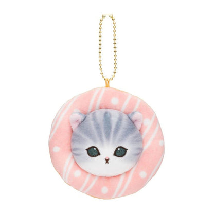 Mofusand | Mascot Holder Plush Keychain H95 X W95 D35Mm (Donut) Pink