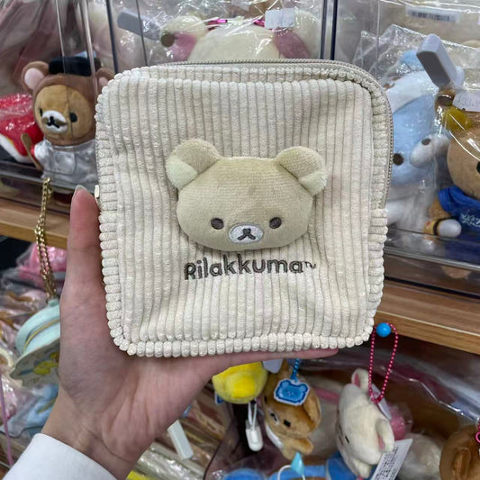 SAN X | Rilakkuma Fluffy Pouch 130W130×30mm