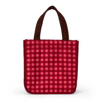 SANRIO | Tote Bag 250×130×240mm (Autumn Apple Gingham Red)