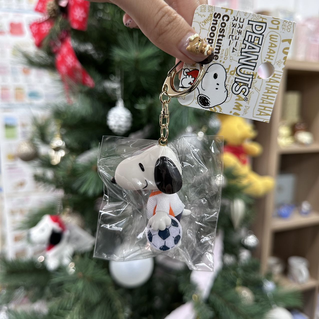 Peanuts | Snoopy Keychain 6.0Cm X 3.3Cm 4.2Cm(Costume-Soccer)
