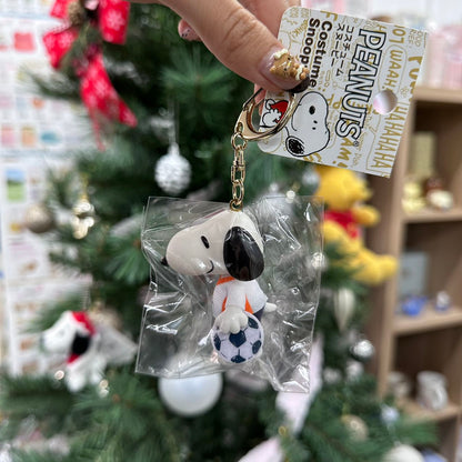 Peanuts | Snoopy Keychain 6.0Cm X 3.3Cm 4.2Cm(Costume-Soccer)