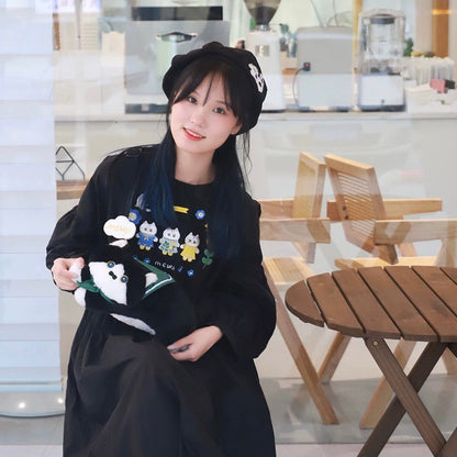 Mewji Fluffy Shoulder Bag(Bk)