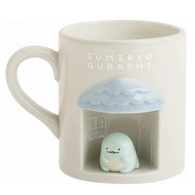 SAN-X | Sumikko Gurashi Tokage Blue 3D Porcelain Mug Cup φ80x90mm (Sumikko’s Favorite)