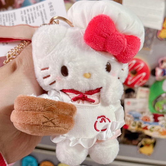 SANRIO | Hello Kitty Chef Mascot Holder Bag Charm Keychain (Shanghai Limited Dim Sim)