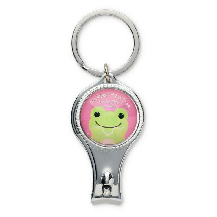Pickles the Frog | Nail Clippers Friends 60×32×10mm (Puffy Green Pink)