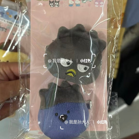 Obungu x SANRIO | Badtz-maru XO Mascot Hair Clip Set